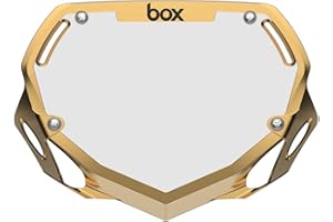 Box Components Two 3D Impact Resistant BMX Bike Number Plate w/Adjustable Straps for Adults, Mini, Strider, Plate Bikes, Bicycle Parts 100% Quality Guaranteed