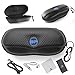 BLUPOND Sunglasses Case Semi Hard EVA Shell with Metal Hanging Hook Belt Clip Sun Glasses Storage (blacksingle)