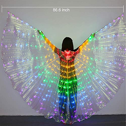 SUPOW Belly Dance LED Wings, Butterfly Lighted Isis Wings Kids