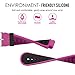 MoKo Watch Band Compatible with Garmin Forerunner 235, Soft Silicone Replacement Watch Band fit Garmin Forerunner 235/235 Lite/220/230/620/630/735XT/Approach S20/S6/S5 - Rose RED & Black