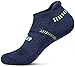 TM-MZS04-NVY_M Tesla Men's 6-Pack Atheltic No Show Socks Cushioned Comfort w Mesh MZS04