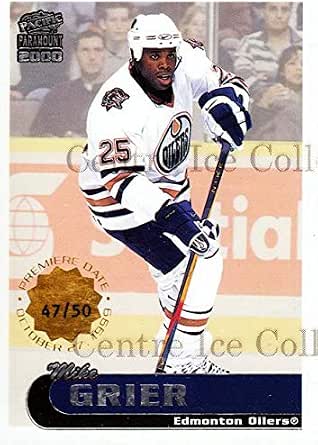 (CI) Mike Grier Hockey Card 1999-00 Paramount Premiere