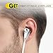 Bluetooth Headphones,NMPB H12 Wireless Stereo Headset In Ear Noise Cancelling Earbuds with Mic for iPhone, Samsung, LG and Android Phones-White Headphones