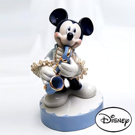 Amazon ディズニー レースドール ミッキーマウス オルゴール サックス ブルー H17cm Disney 置物 プレゼント 置物 オブジェ オンライン通販