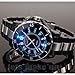 Ohsen A056 Water Resist Men Women Quartz Sports Wrist Watch 7 Colour LED Light Watch - Black (58041)