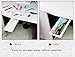 inDomit Pencil Tray Drawer Pop-up Self-Adhesive Pen Phone Storage Under Desk Organizer (Blue & White)
