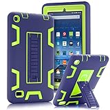 TIANLI Fire 7 2015 Case, ArmorBox [Three Layer] Convertible [Heavy Duty] Rugged Hybrid Protective With KickStand Case For Amazon Fire 7