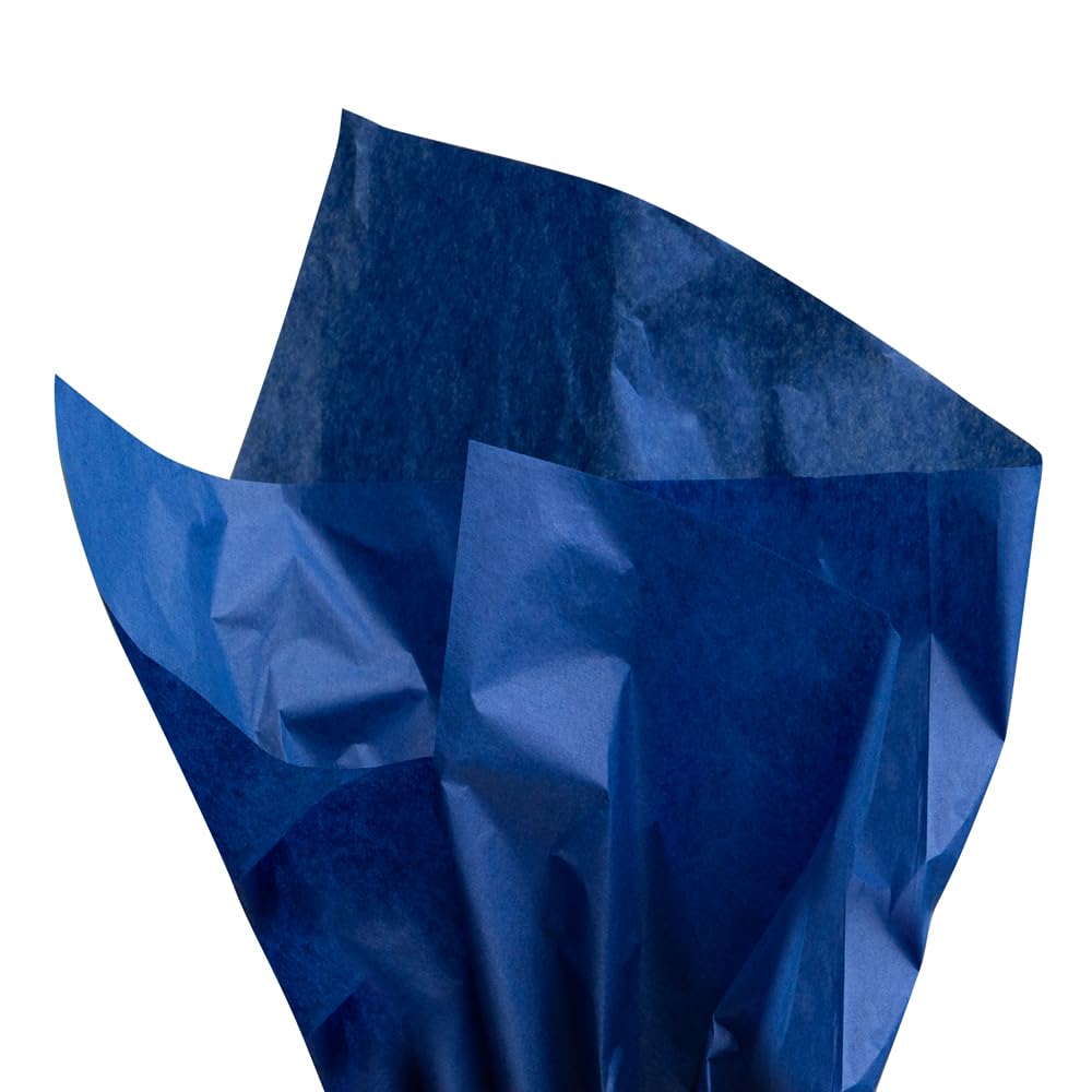 JAM PAPER Tissue Paper - Presidential Blue - 10 Sheets/Pack