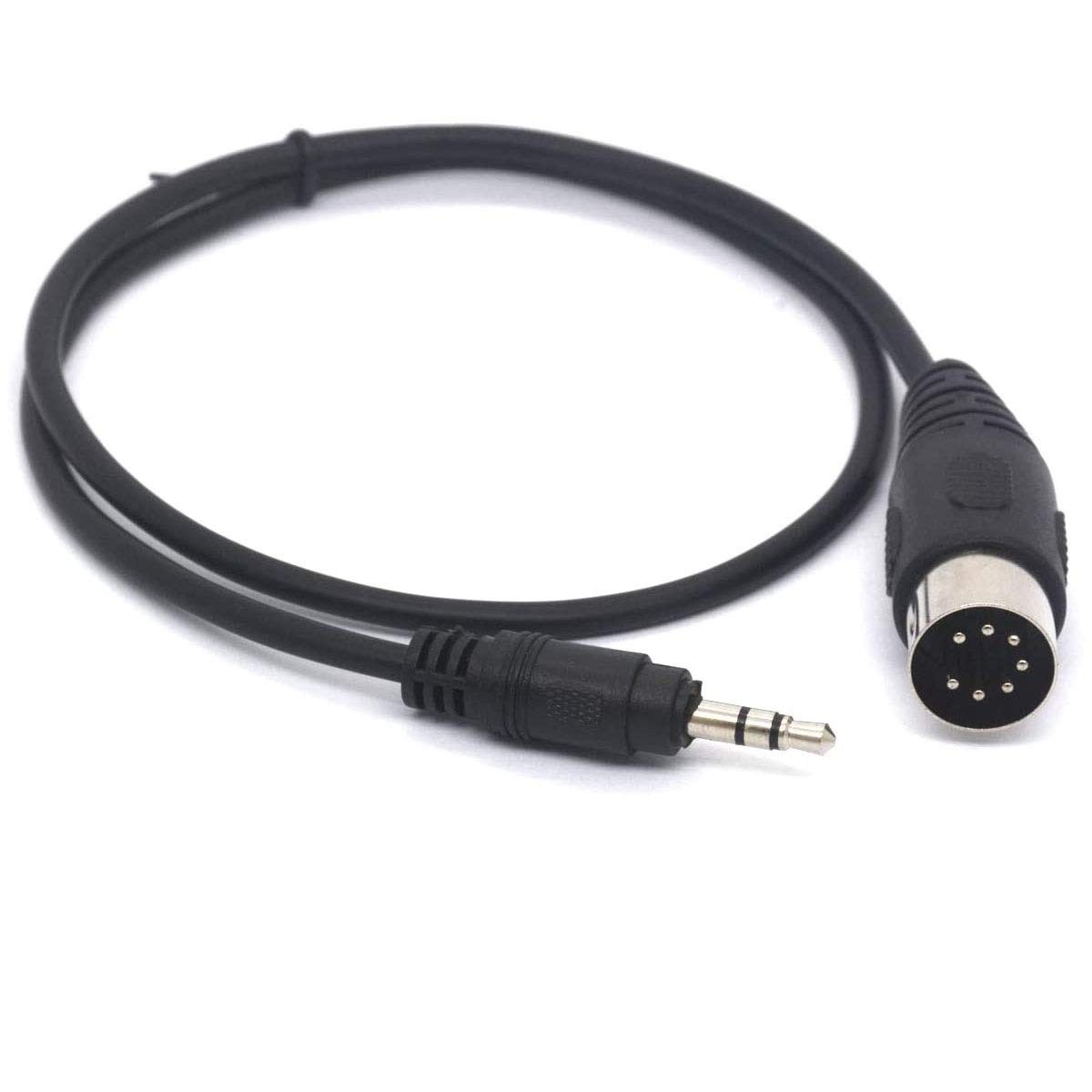 OpenII 7 Pin Din Midi to 3.5mm 1/8 Inch Stereo Cable for MP3 to Bang & Olufsen, Naim, Quad Stereo Systems (50 cm)