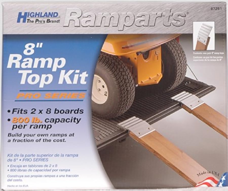 Highland (0725100) Ramparts 8" Professional Series Aluminum Ramp Top