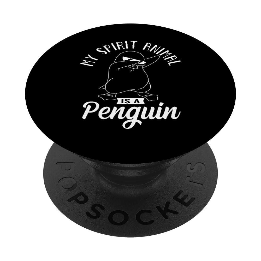 Spirit Animal Is A Penguin Dabbing Dab Antarctica Penguins PopSockets Adhesive PopGrip