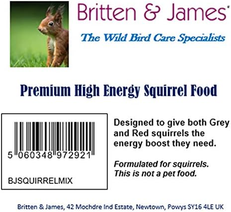 Britten & James High Energy Squirrel Food 100% Natural in a Stay Fresh 5L Tub (3kg), 3 kg (Pack of 1) - Image 4