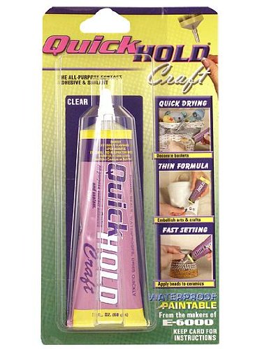 Eclectic 380150 Amazing QuickHold Craft Contact Adhesive and Sealant, 2 oz Tube