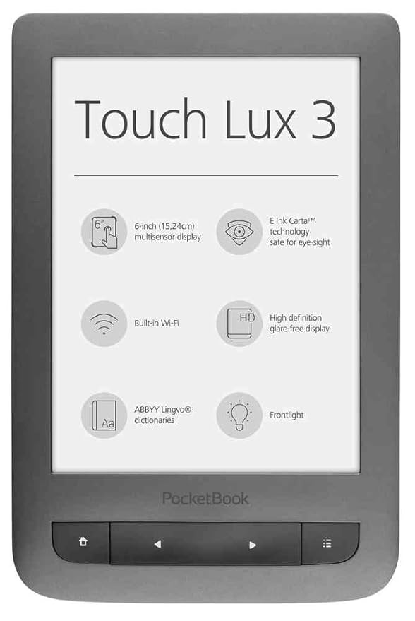 PocketBook PB626(2)-Y-WW E-Book-Reader Tablet-PC (Intel Atom, 0.256GB RAM) dunkelgrau