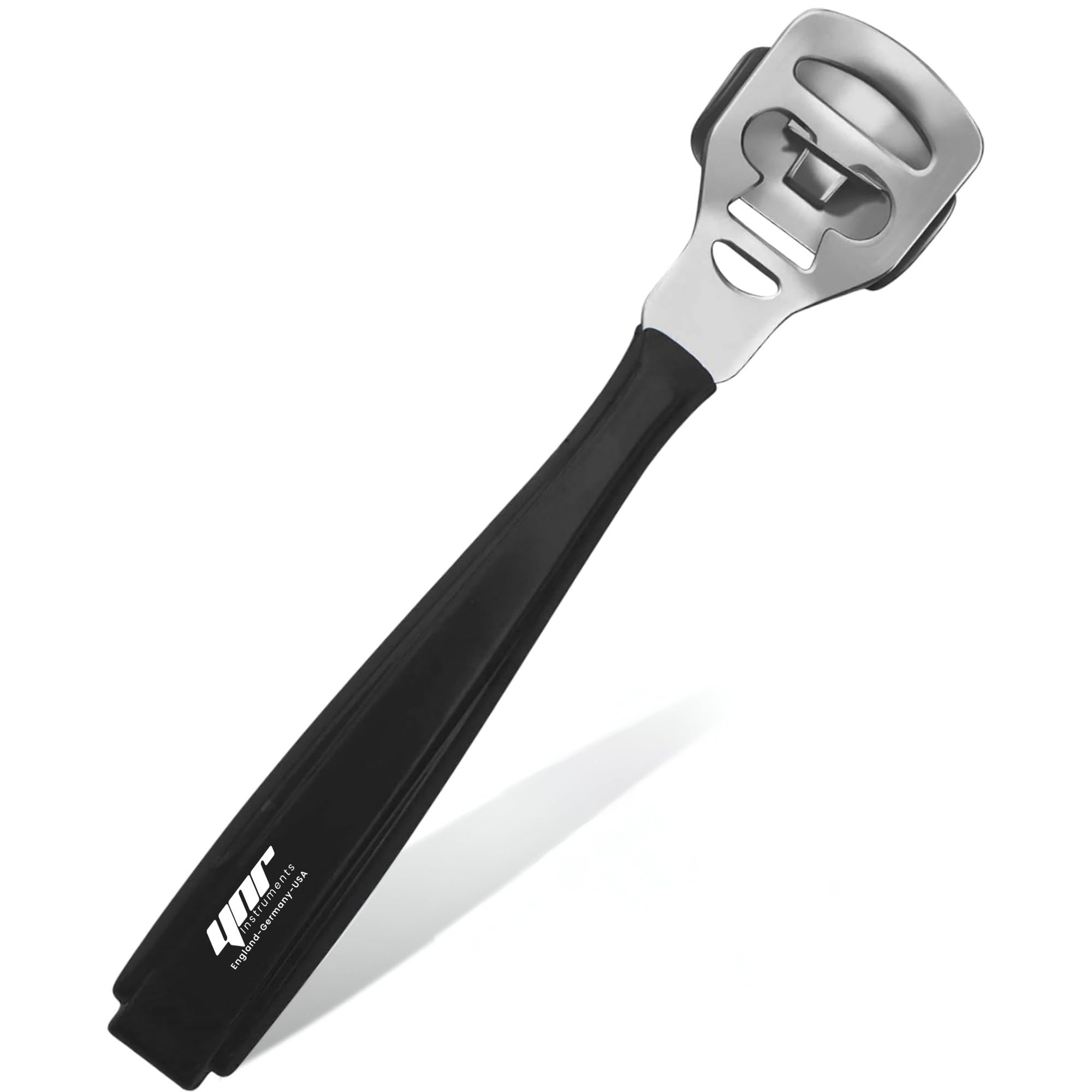 YNR Callus Remover for Feet - Foot File Corn & Callus Remover, Pedicure Tool Includes 10 Replacement Heads, Heel Scrubber & Scraper, Corn Remover for Feet | (Black)