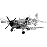 Guillow's Vought F4U-4 Corsair Model Kit, Navy | Series 1000 premium scale kit for shelf display or flight Built for rubber free flight or powered U-Control Made in USA
