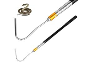 buccilly 61 inch Snake Hook Reptile Capture Rod Used for Capturing, Controlling, or Moving Python Heads