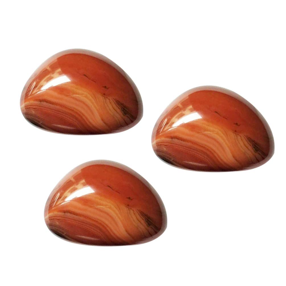 Wakauto 2pcs Sardonyx Stone Tumbled Agate Stones Agate Healing Stone Healing Crystal Home Decor for Art Crafts Fountains (Big Size 5-7cm)
