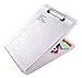Saunders Clear SlimMate Plastic Storage Clipboard – Polypropylene Recordkeeping Tool with Storage Compartment. Office Supplies