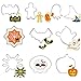 Halloween Cookie Cutters set,10pcs Metal Stainless Steel Cutters Halloween Series Pumpkin Witch Hat Skull Ghost Biscuit Cutters Kitchen Tools Party Decorations