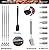 ROMANTICIST 20pc Heavy Duty BBQ Grill Tool Set with Bonus Cooler Bag for Men Dad in Gift Box - Outdoor Camping Barbecue Grilling Tool Accessories