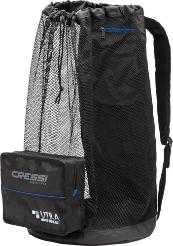 Cressi since 1946 - Utila Beach Bag 85L Mesh Bag Diving Snorkelling Adults