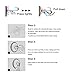 Power Lock Suction Cup Hooks (4-Pack), Each One With 20 lb Capacity (White)
