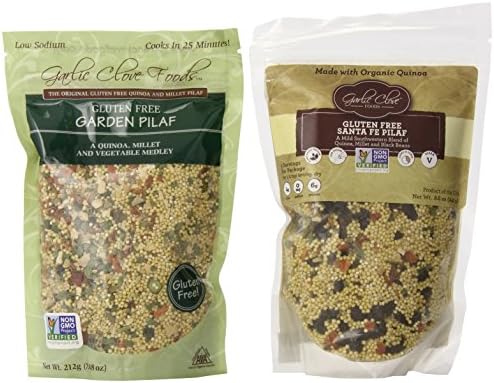 Garlic Clove Foods Gluten Free Whole Grain Pilaf Combo Pack, 3.25 Pound (Pack of 6)