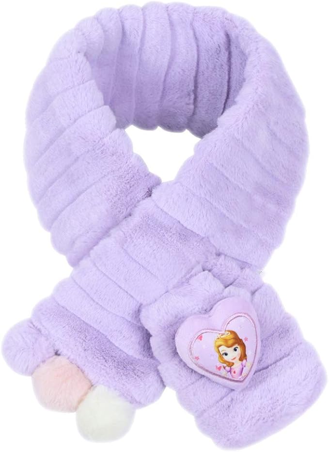 Amazon Dream Six アナと雪の女王 エルサ ニットマフラー ピンク フワフワ帽子 可愛い 80 100cm スヌード ふわふわ 防寒 首巻き キッズ お出かけ 通園 通学 プレゼント マフラー 通販