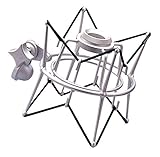 Weymic Wms-1 Silver Universal Microphone Shock Mount for Blue Spark Mic, Pr40, Atr2500-usb ,Metal Construction with Stand Arm Adapter ()