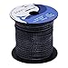emma kites 100% UHMWPE Braided Cord Heavy Duty Abrasion Resist. Low Stretch Utility Cord for Kites Surfing Whoopie Rigging Spearfishing Kayak Survival Repair, Black 5/32