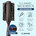 Large Round Blow Dry Brush - Boar Bristle, Solid Wood Barrel, Professional Anti-Static Roller Hair Brush for Styling and Blow Drying – 3”, 18 Row, For Long Hair - By Cantor