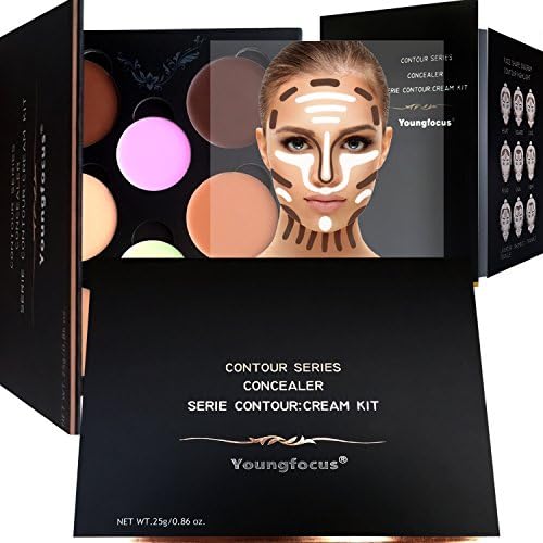 Cosmetics Cream Contour and Highlighting Makeup Kit - 8 Colors Contour Face Cream Makeup Concealer Palette Youngfocus