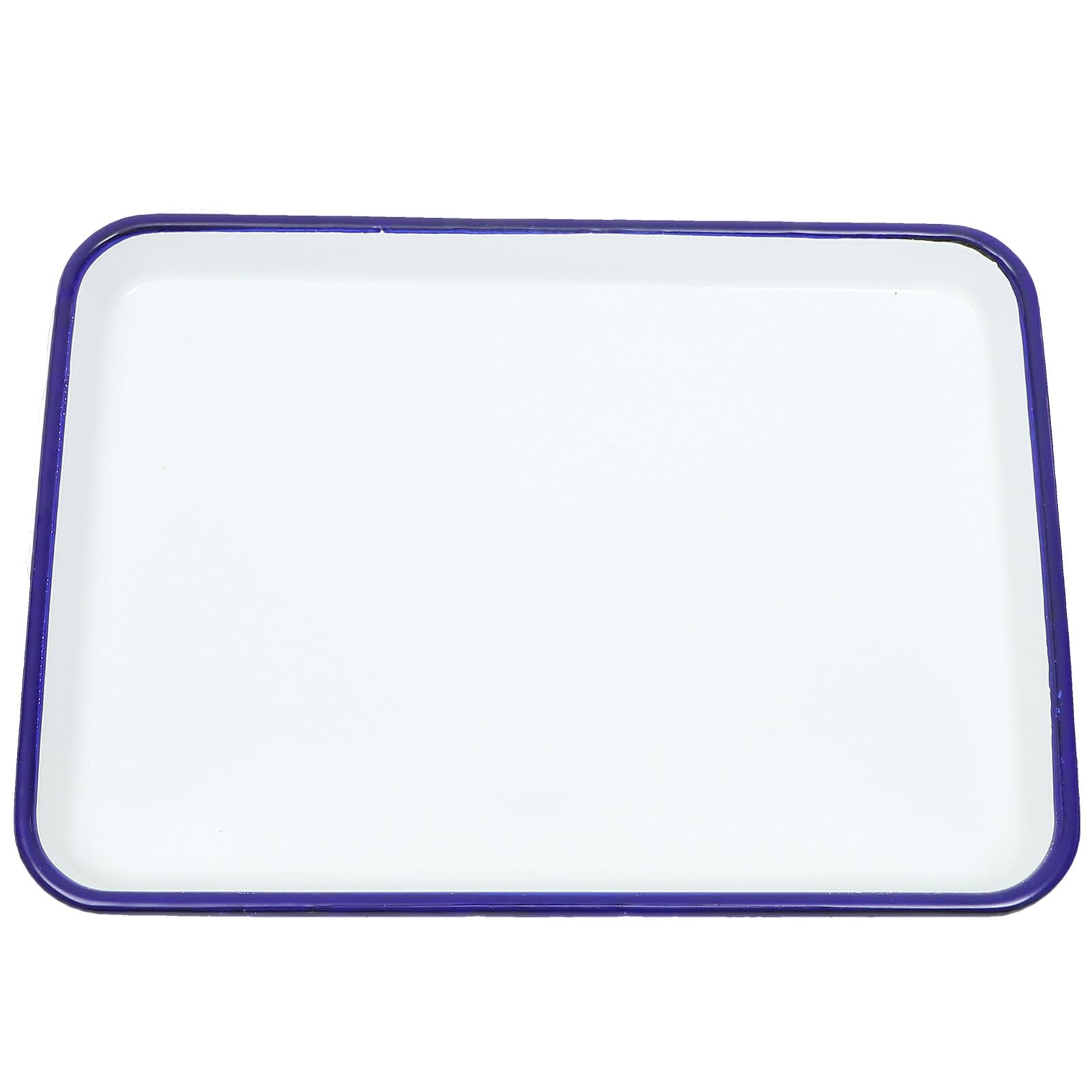 Ciieeo Enamel Baking Pan 10-Inch Square White Enamel Roasting Tray Oven Safe Rectangular Serving Dish Ideal for Baking Pizza Cakes and Vegetables