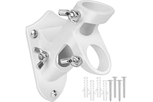 Flag Pole Holder, Outside House Flag Pole Bracket, Heavy Duty Metal Flag Mount, Aluminum Alloy Mounting Brackets, Outdoor Fla