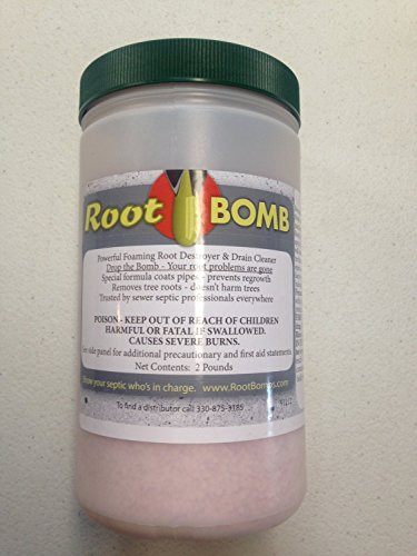 4 Pounds of Root Bomb Foaming Root Killer- 2 LB containers - Sewers & Septics - WORKS BETTER THAN ROOTX 4 Pounds of Root Bomb Foaming Root Killer- 2 LB containers - Sewers & Septics - WORKS BETTER THAN ROOTX