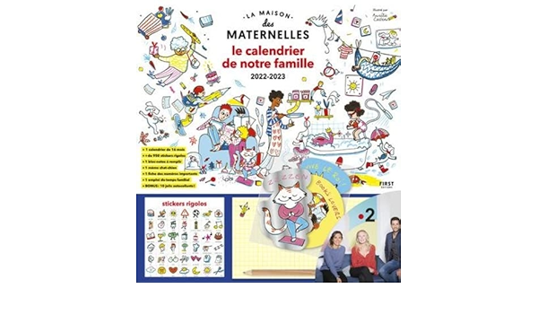 Calendrier Décembre 2023 Maternelle Le Calendrier De Notre Famille 2022-2023 - Avec La Maison Des Maternelles:  La Maison Des Matern, Castex, Aurélie: 9782412079850: Amazon.com: Books