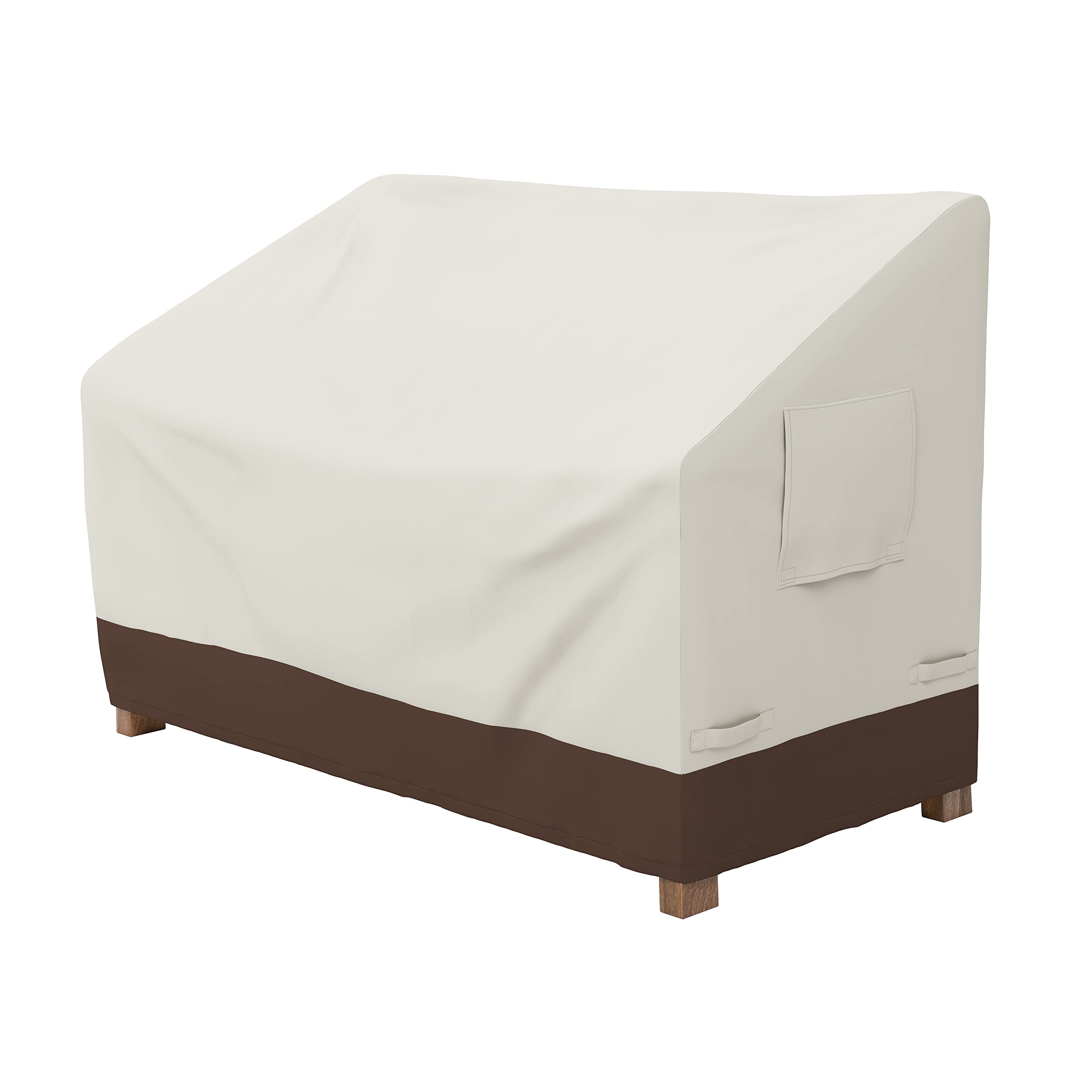 Amazon Basics 2 Seater Bench Cover, Beige & Tan