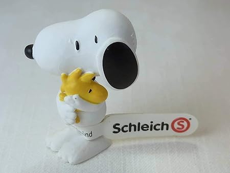 Amazon Schleich シュライヒ ウッドストックを抱くスヌーピー 14年 ドイツ製 ロボット 子ども向けフィギュア おもちゃ