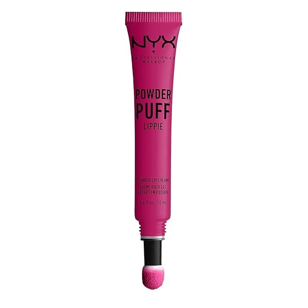 NYX PROFESSIONAL MAKEUP POWDER PUFF LIPPIE LIP CREAM, LIQUID LIPSTICK – TEENAGE DREAM (HOT PINK)