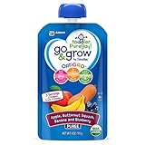 Go & Grow by Similac Fruit and Veggie Pouches with OptiGRO, Apple, Butternut Squash, Banana, Blueberry Puree, For Toddlers, Organic Baby Food, 4 ounces, Pack of 12