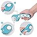 Browill 45mm Rotary Cutter Set Handle Rolling Cutter with 3 Extra Blades and Safety Lock, Sewing Accessories and Supplies for Cutting Fabric Paper Leather Scrapbooking Quilting(Left & Right Hand)