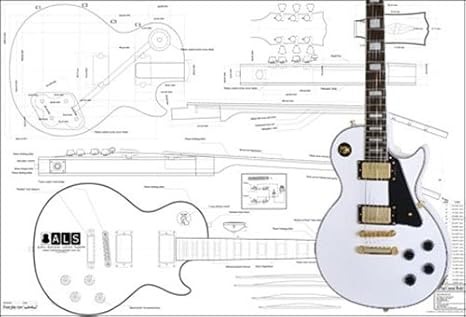 Plan de Gibson Les Paul personalizado guitarra eléctrica – escala ...