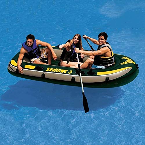 BOOA Dreipersonenfalten-Schlauchboot-Berufsfischerboot, aufblasbares Ruderboot, einschließlich Paddel und Pumpe, mit… – Bild 7