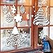 Koogel 20 Pcs Christmas Stencils, Holiday Stencils Merry Christmas Stencil Christmas Word Stencils for Painting Christmas Snowflakes Snowmen for Planner Diary Card DIY Drawing 5X5inch