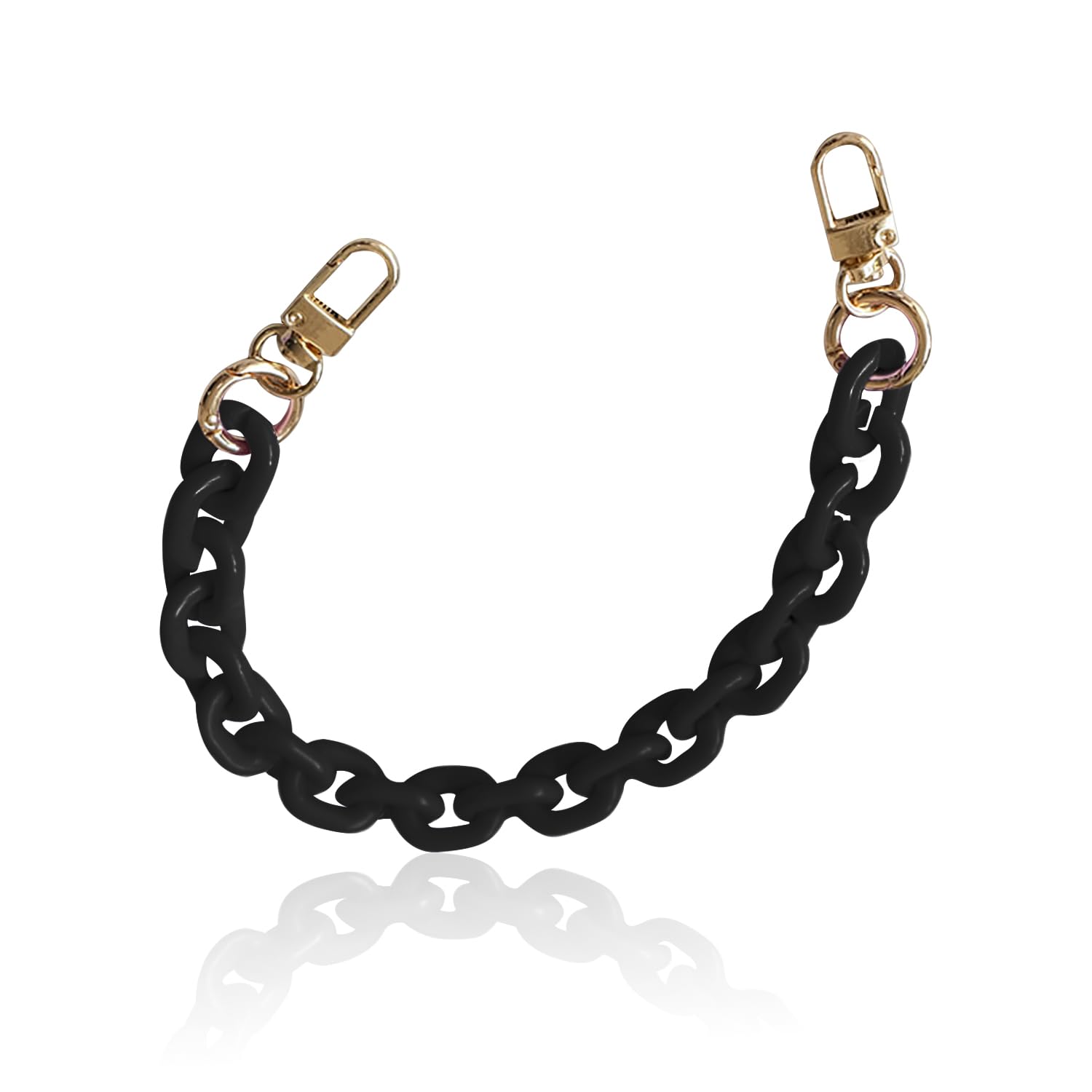 BEIBXHQQ Universal Mobile Phone Decoration Accessories - Resin Wrist Strap Chain for Decorating Phone Cases (Black)