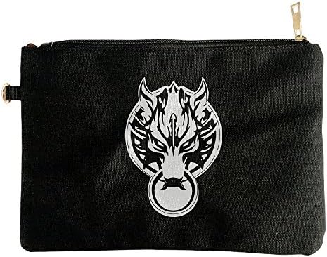 Papaca Final Fantasy VII Logo Zipper Bags-Canvas For Unisex.
