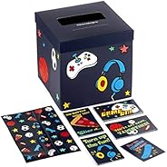 Hallmark Boys' Valentines Day Cards for Kids and Mailbox for Classroom Exchange, Games and Sports (1 Box, 