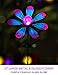 Bright Zeal Metal & Glass Flower Garden Decor Solar Lights