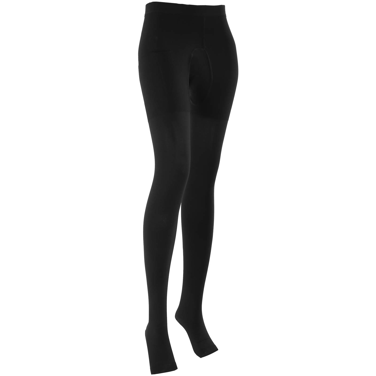 Varicose Vein Pantyhose, Second Grade Pressure Washable Sports Elastic Compression Stockings Pain Relief Compression Pantyhose (Black-M)